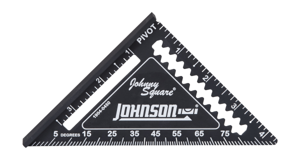 Johnson Level 4.5" Johnny Square® Professional Easy-Read™ Finish Square 1904-0450